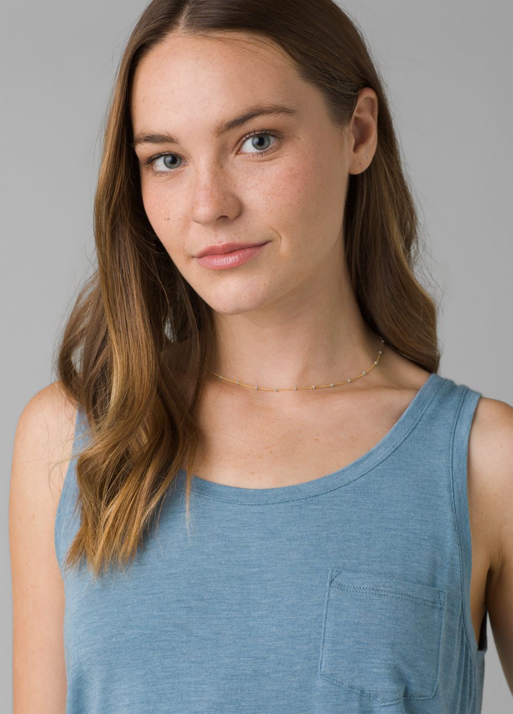 Debardeur PrAna Foundation Scoop Neck Bleu Femme | IEO-73673566