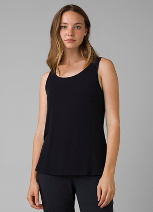 Debardeur PrAna Foundation Scoop Neck Noir Femme | MKW-96785981