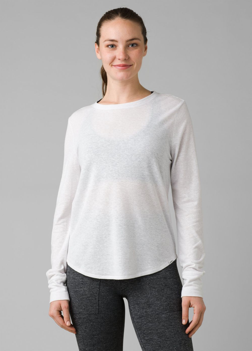 T Chemises PrAna Cozy Up Long Sleeve Blanche Femme | MMG-16588596