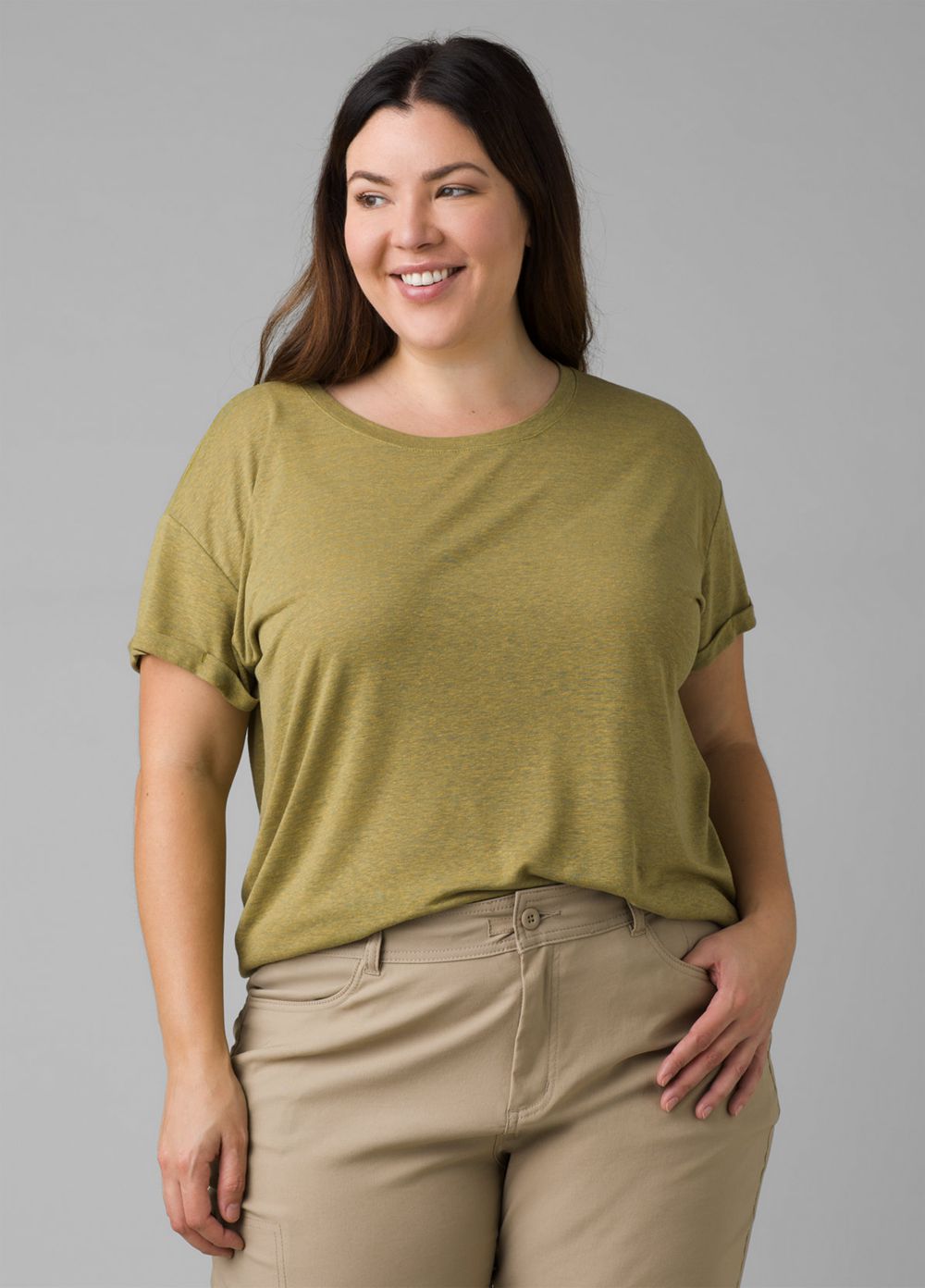 T Chemises PrAna Cozy Up Plus Vert Olive Femme | EUP-64314453