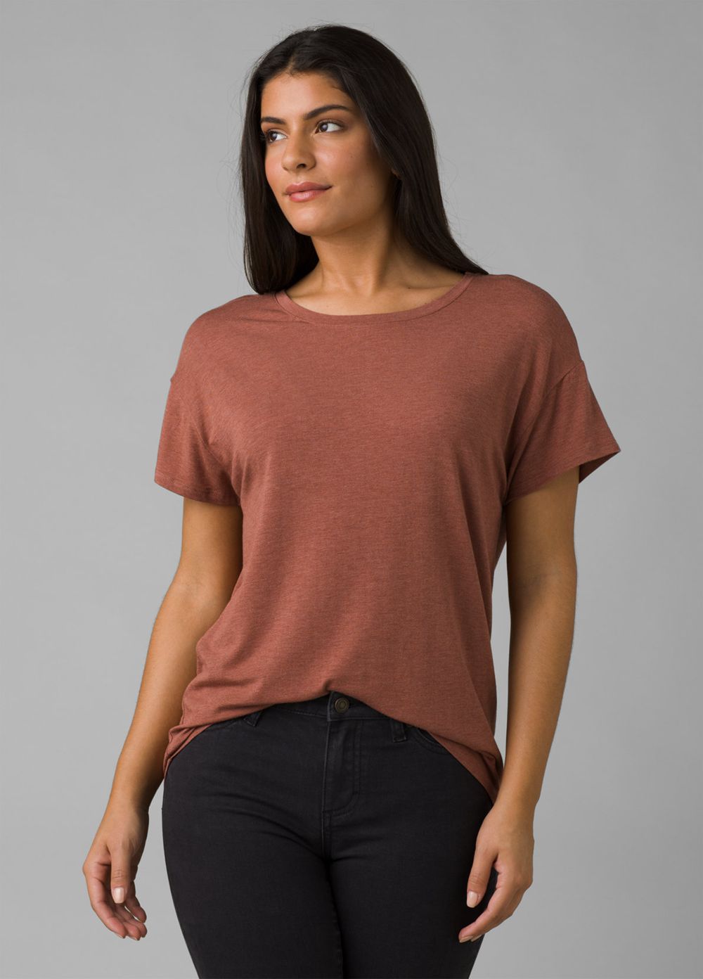 T Chemises PrAna Foundation Slouch Marron Femme | CEP-10429699