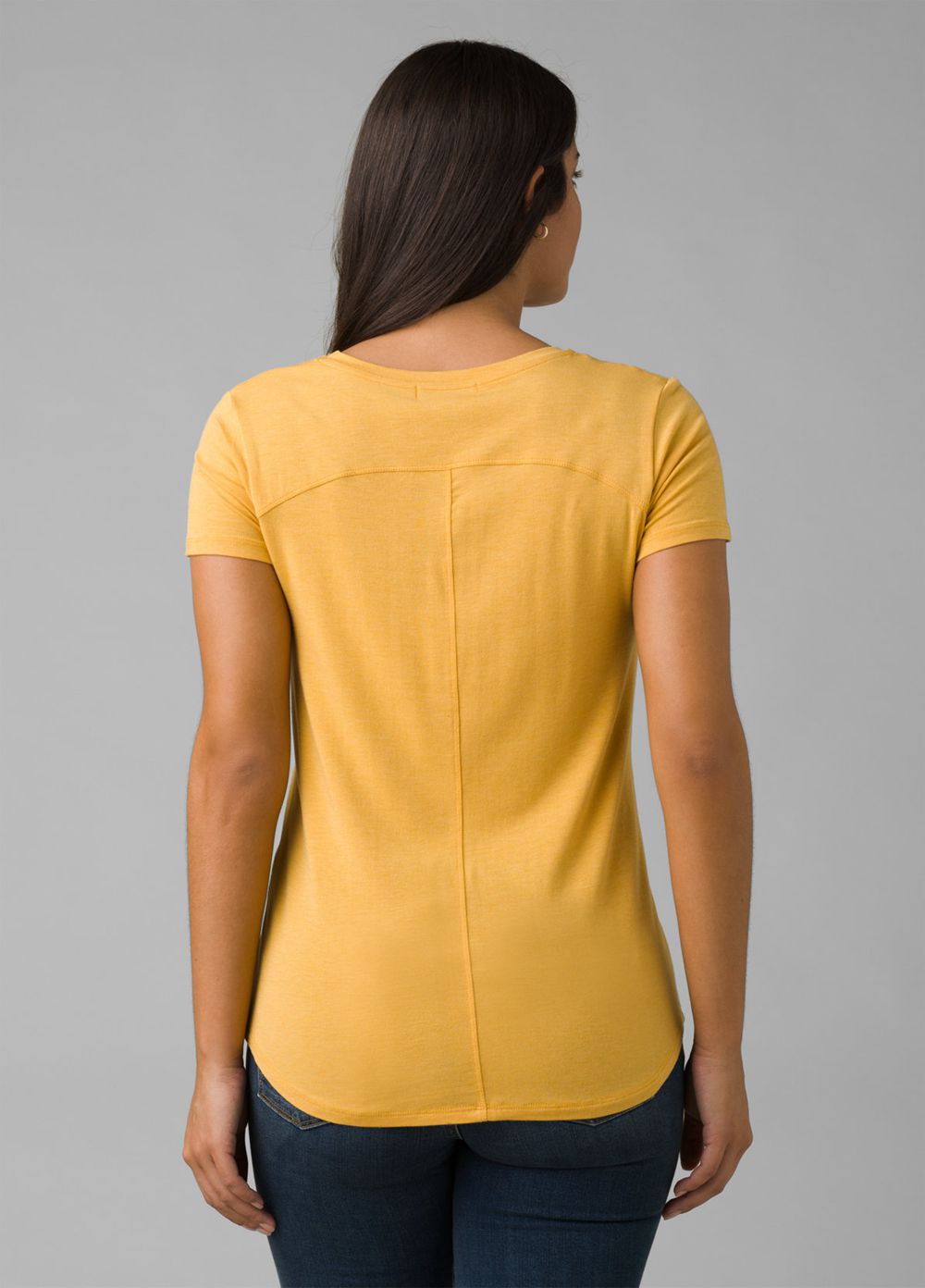 T Chemises PrAna Foundation Corta Sleeve V-neck Jaune Femme | XHL-23396229