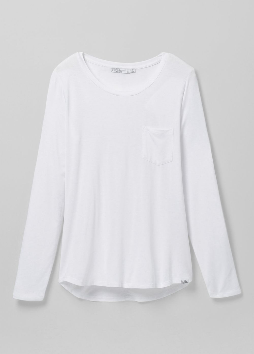 T Chemises PrAna Foundation Long Sleeve Plus Blanche Femme | PBY-25936984