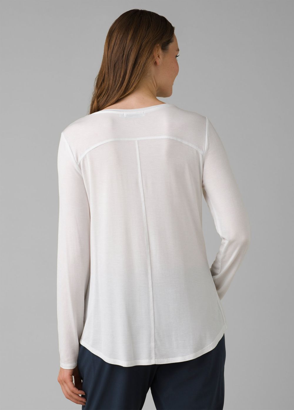 T Chemises PrAna Foundation Long Sleeve Crew Blanche Femme | YRM-58426066