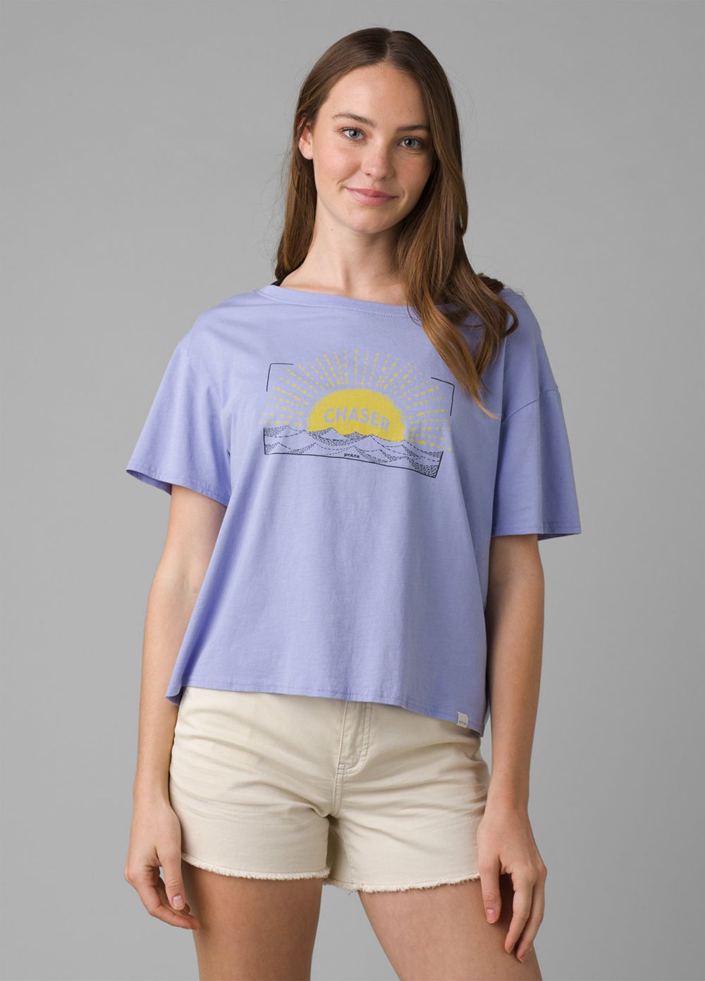 T Chemises PrAna Journeyman Tee 2.0 Bleu Femme | EHK-73687933