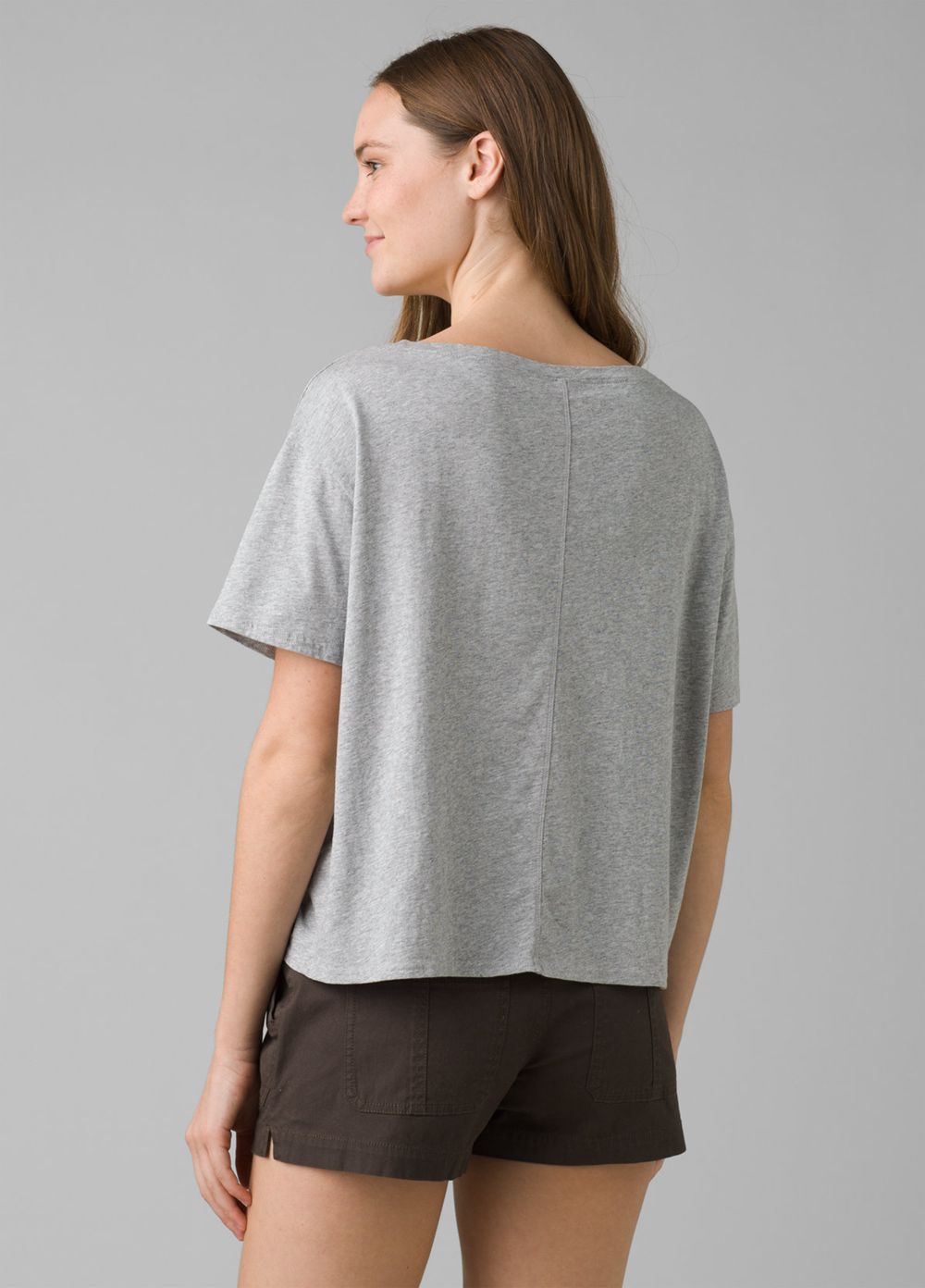 T Chemises PrAna Journeyman Tee 2.0 Grise Femme | WKU-77159385