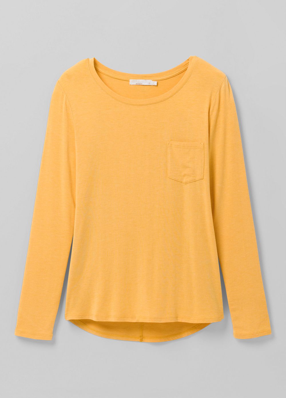 T Chemises PrAna Foundation Long Sleeve Crew Jaune Femme | CVA-11170765