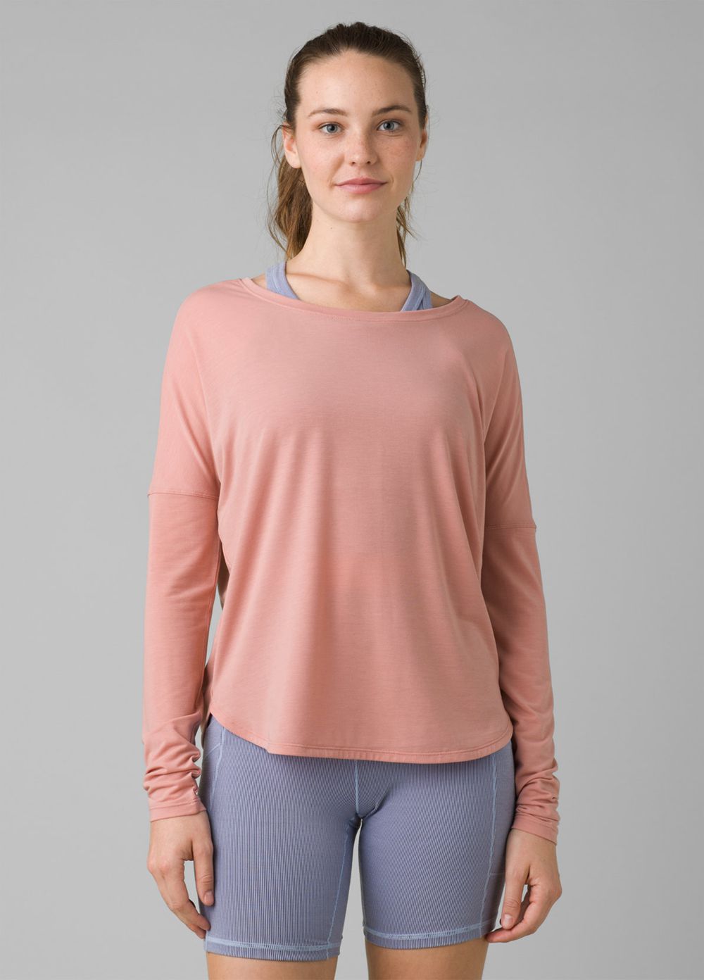 T Chemises PrAna Rogue Long Sleeve Rose Femme | QNL-56566121