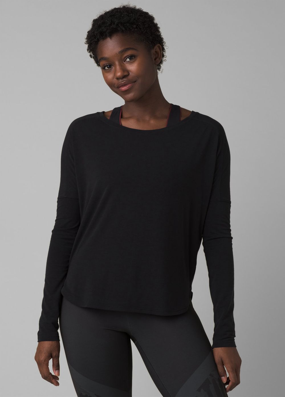 T Chemises PrAna Rogue Long Sleeve Noir Femme | TRP-62345849