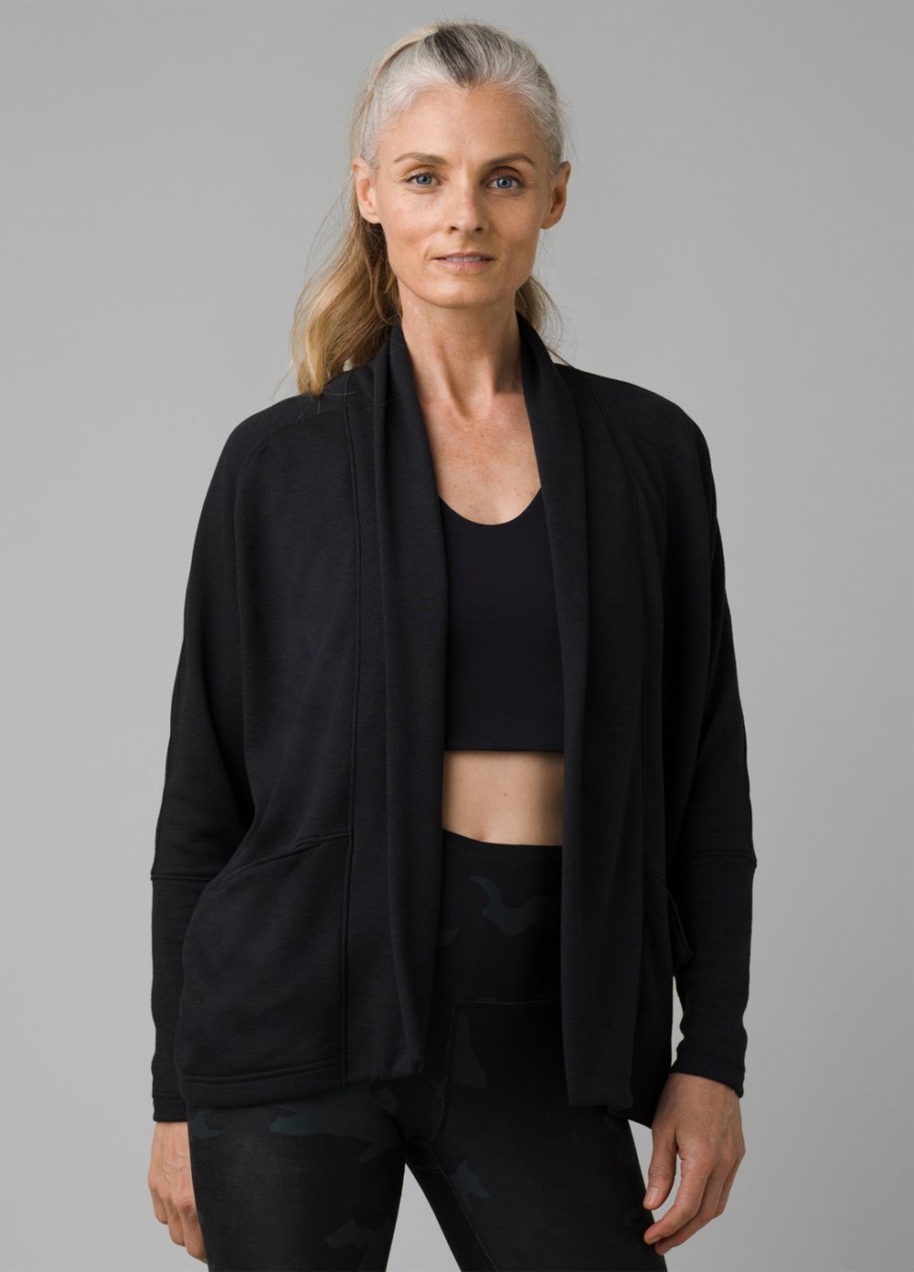 Chandails PrAna Sunrise Wrap Noir Femme | NFI-32538676