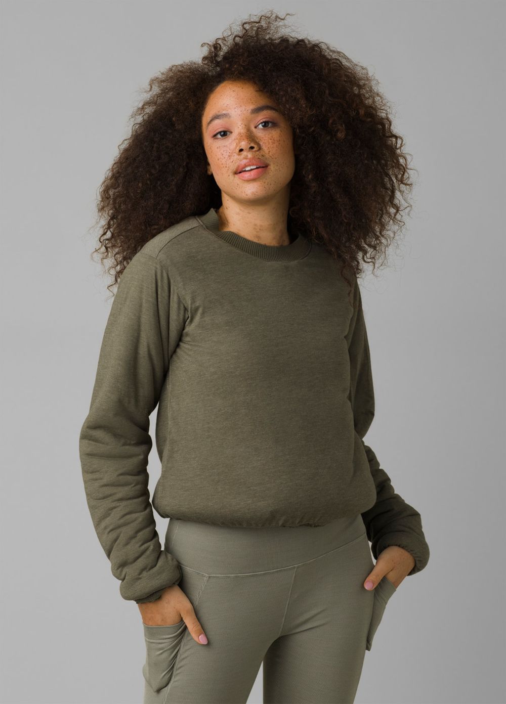 Sweats PrAna Polar Escape Vert Olive Femme | AOD-50667213