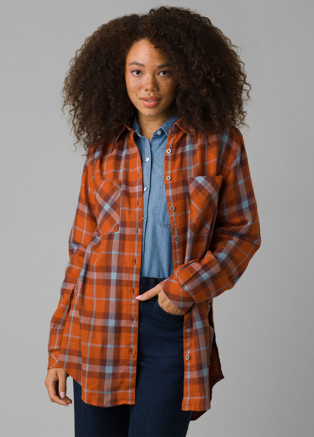 Chemises PrAna Beezly Flannel Marron Femme | IAW-83199022