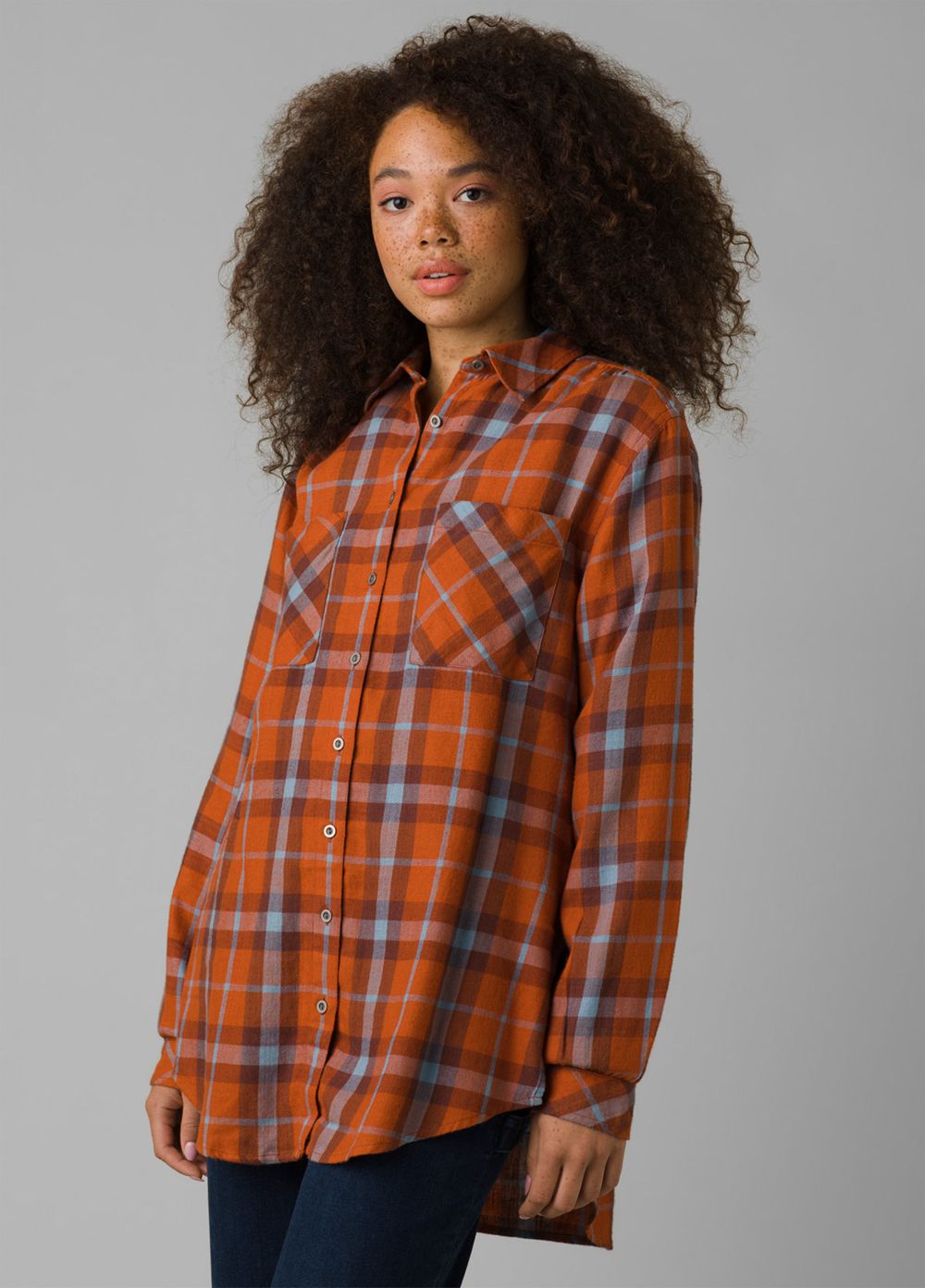 Chemises PrAna Beezly Flannel Marron Femme | IAW-83199022