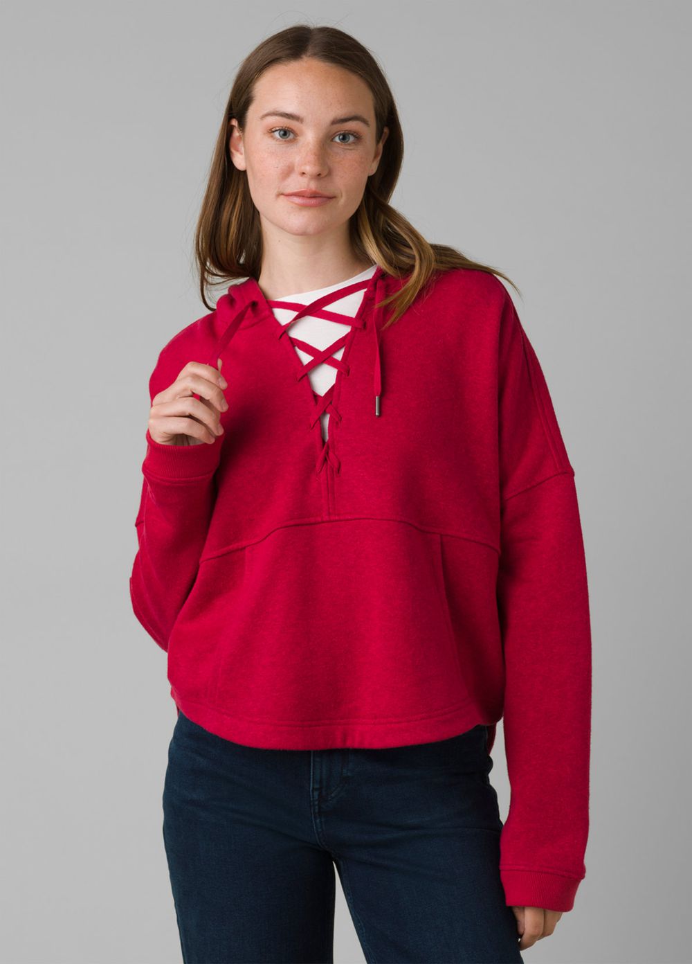 Sweat à Capuche PrAna Cozy Up Illana Rouge Femme | DVK-01054826