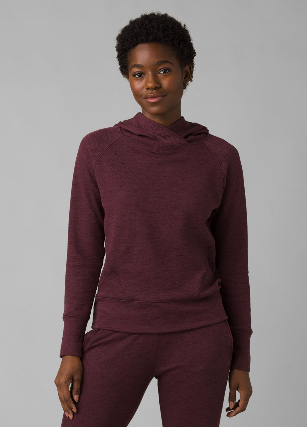 Sweat à Capuche PrAna Sunrise Bordeaux Femme | BMP-49931449