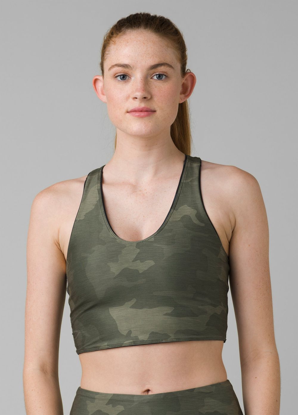 Soutien Gorge PrAna Momento Crop Camouflage Femme | BYM-83966556