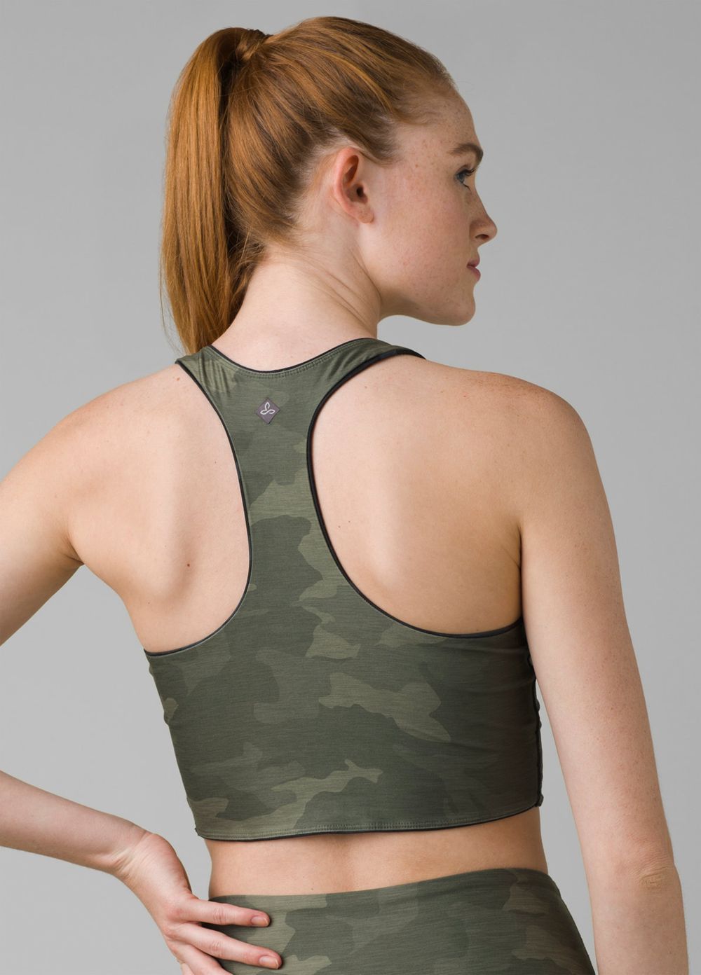 Soutien Gorge PrAna Momento Crop Camouflage Femme | BYM-83966556