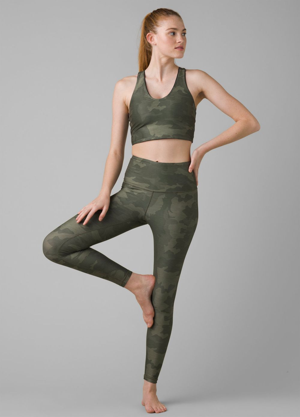 Soutien Gorge PrAna Momento Crop Camouflage Femme | BYM-83966556