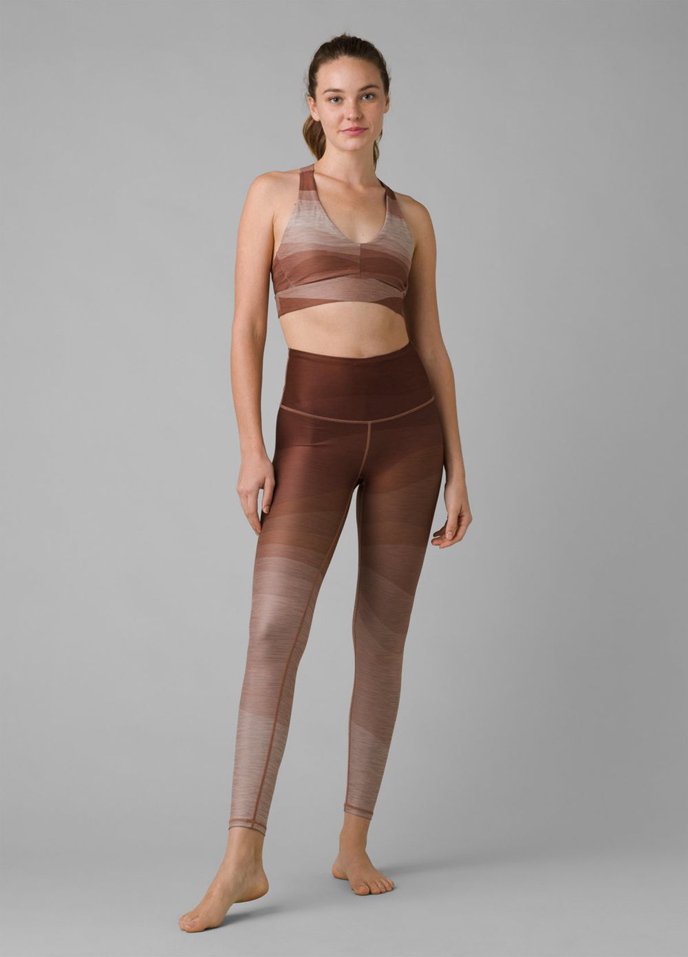 Soutien Gorge PrAna Layna Marron Femme | TRR-68187844