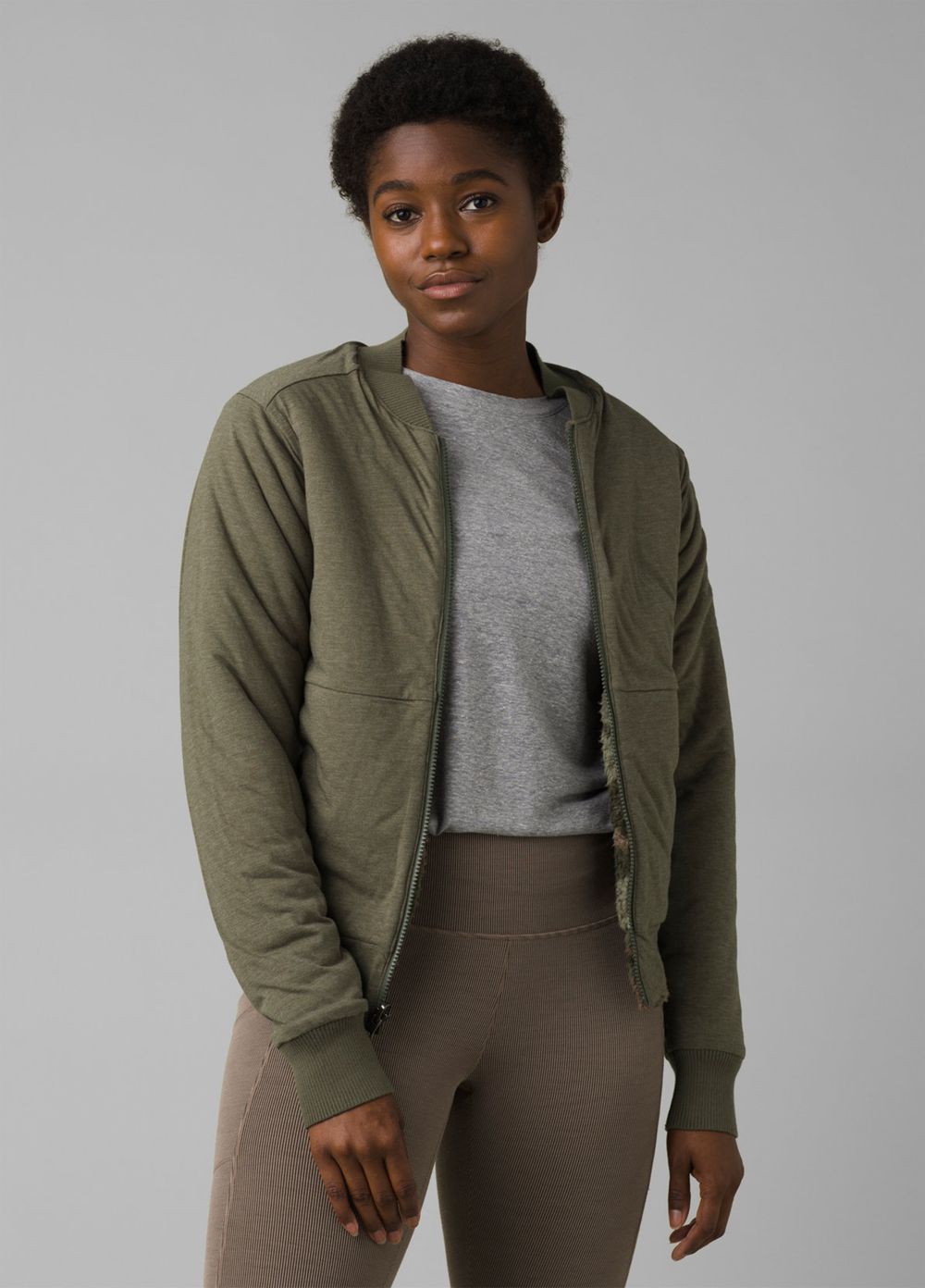 Vestes PrAna Polar Escape Bomber Vert Olive Femme | SRS-71234179