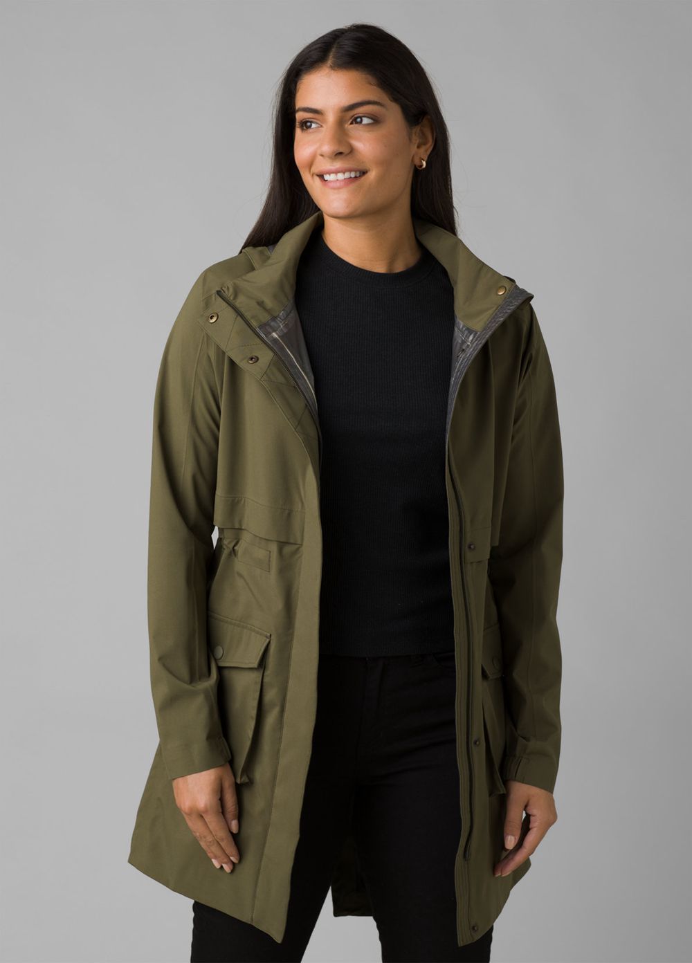 Vestes PrAna Othello Falls Trench Vert Olive Femme | EYE-72523085