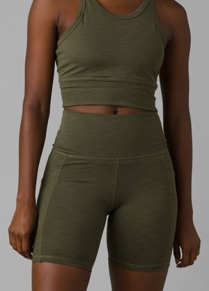 Shorts PrAna Becksa Vert Olive Femme | OHV-77910280