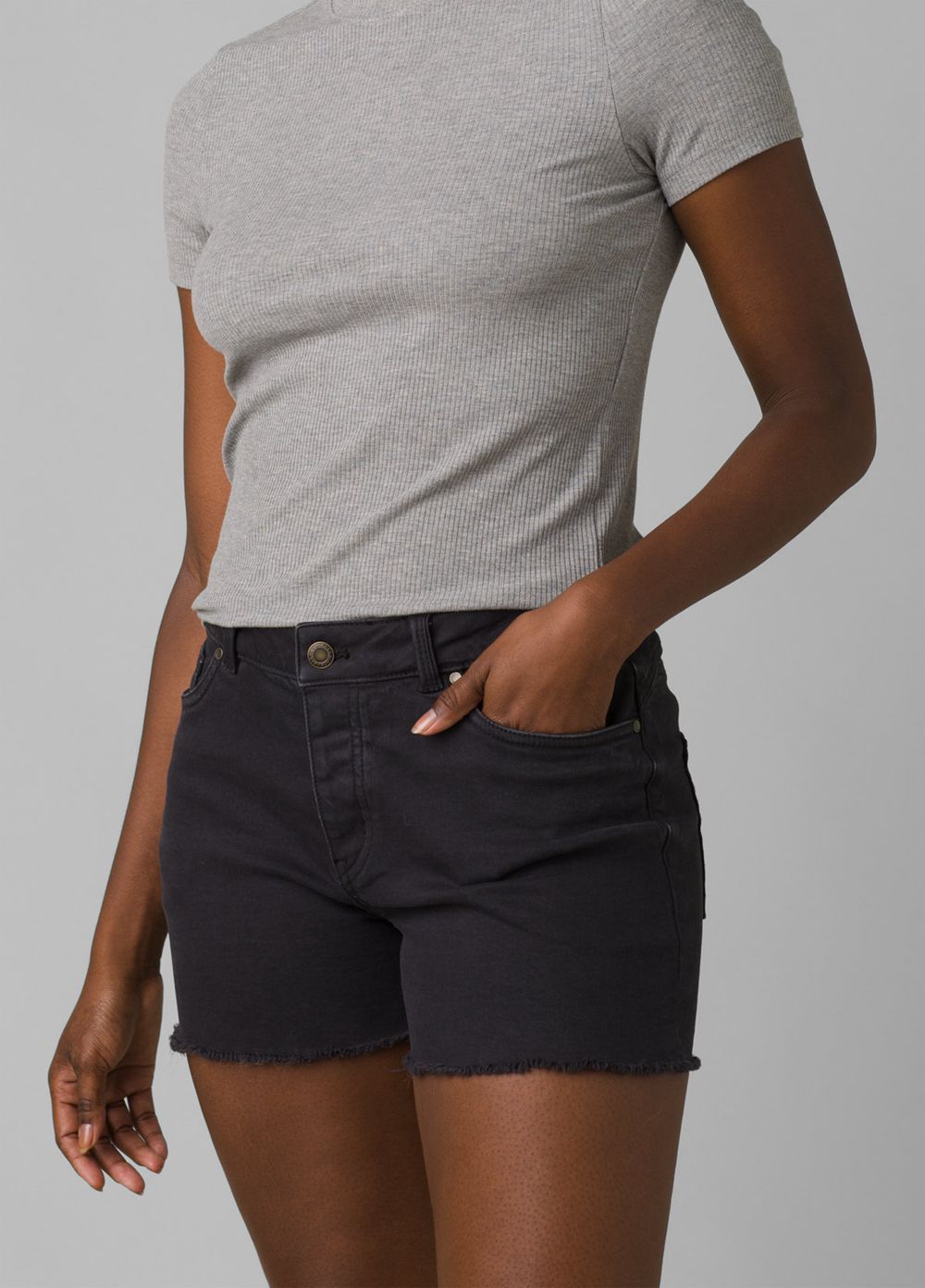 Shorts PrAna Buxton Noir Femme | RAY-12321985