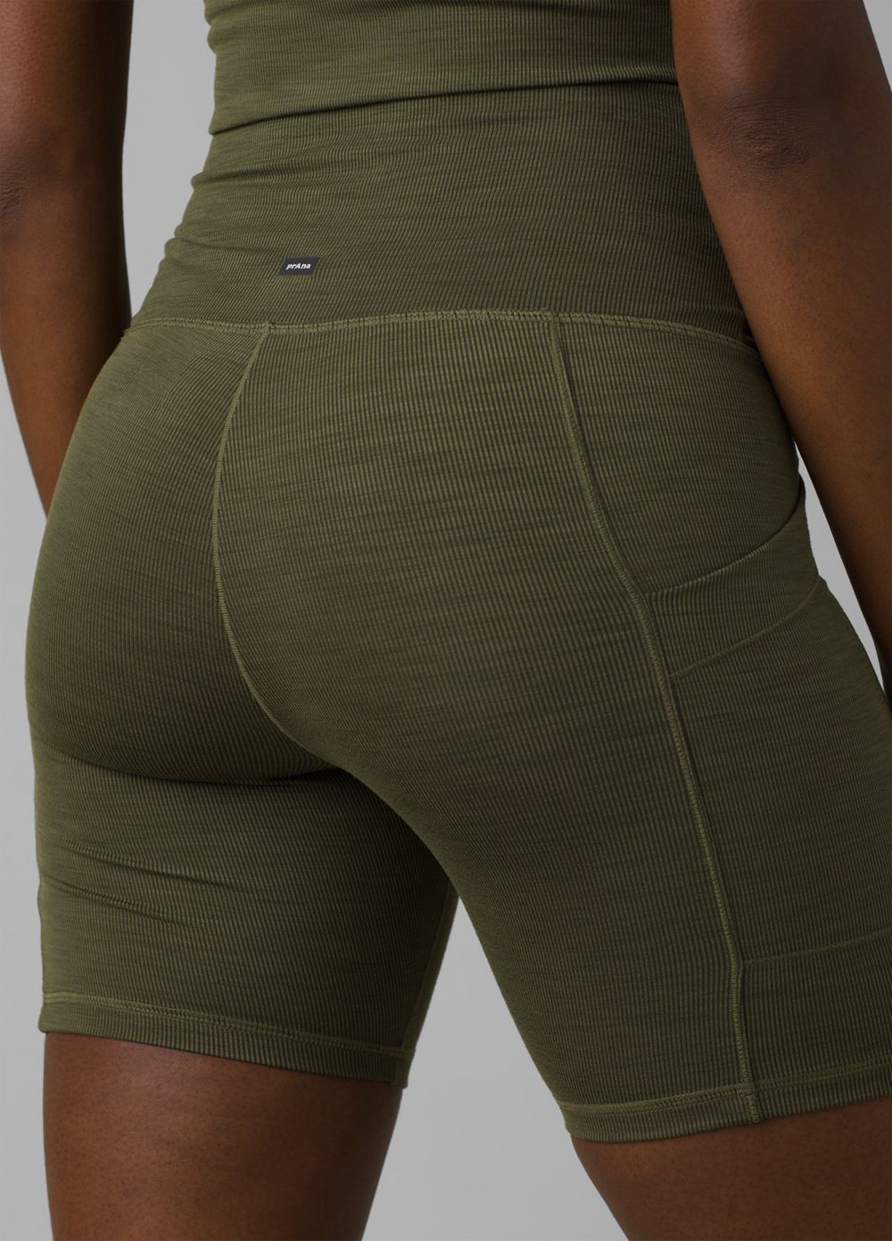 Shorts PrAna Becksa Vert Olive Femme | OHV-77910280