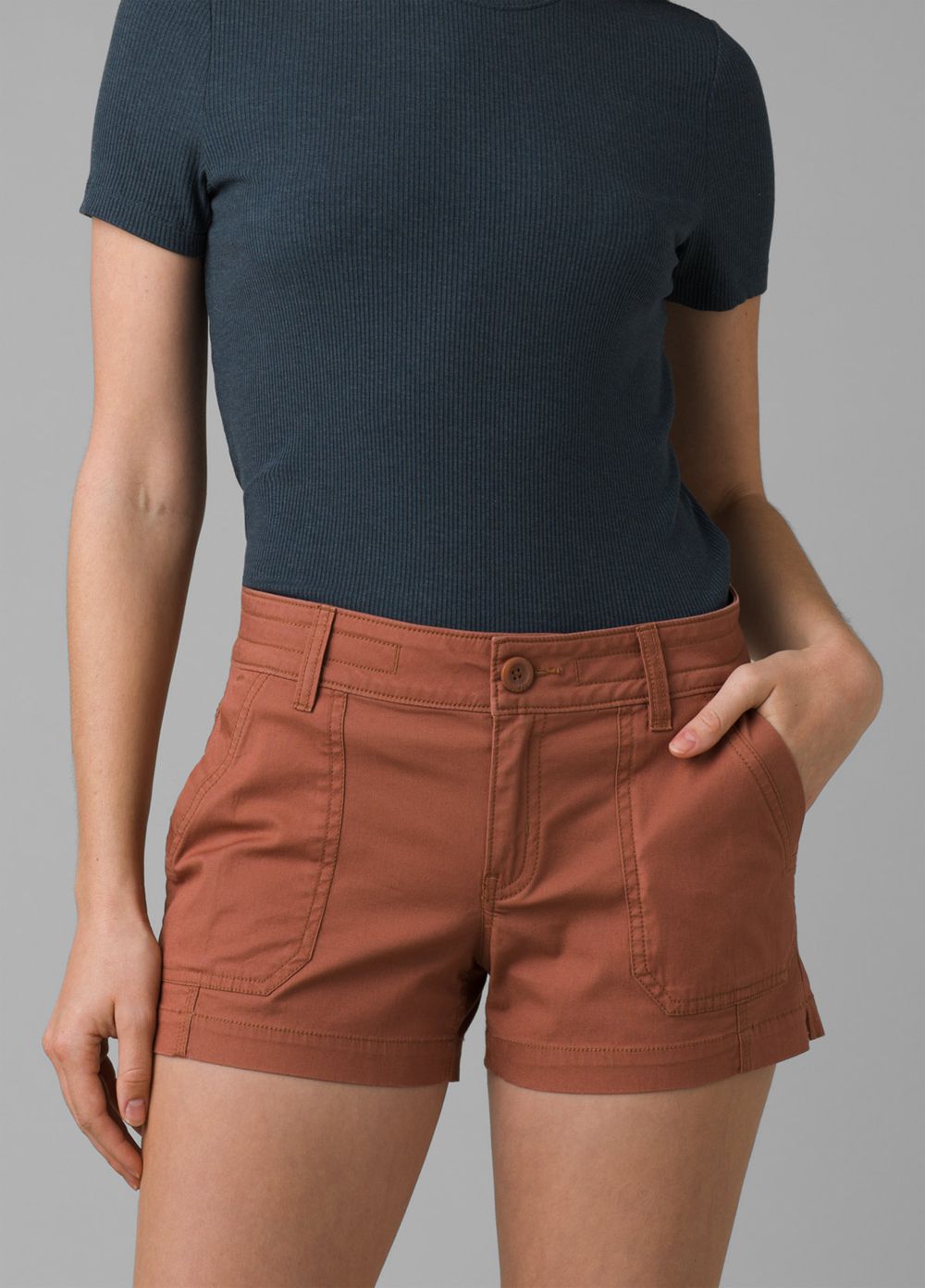 Shorts PrAna Elle Marron Femme | UCZ-25601068