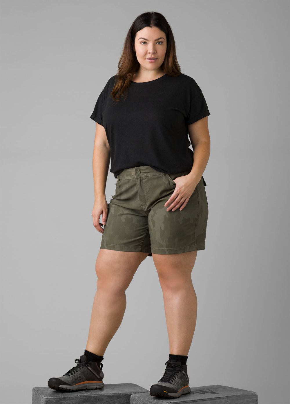 Shorts PrAna Halle Plus II Camouflage Femme | SSI-58509117