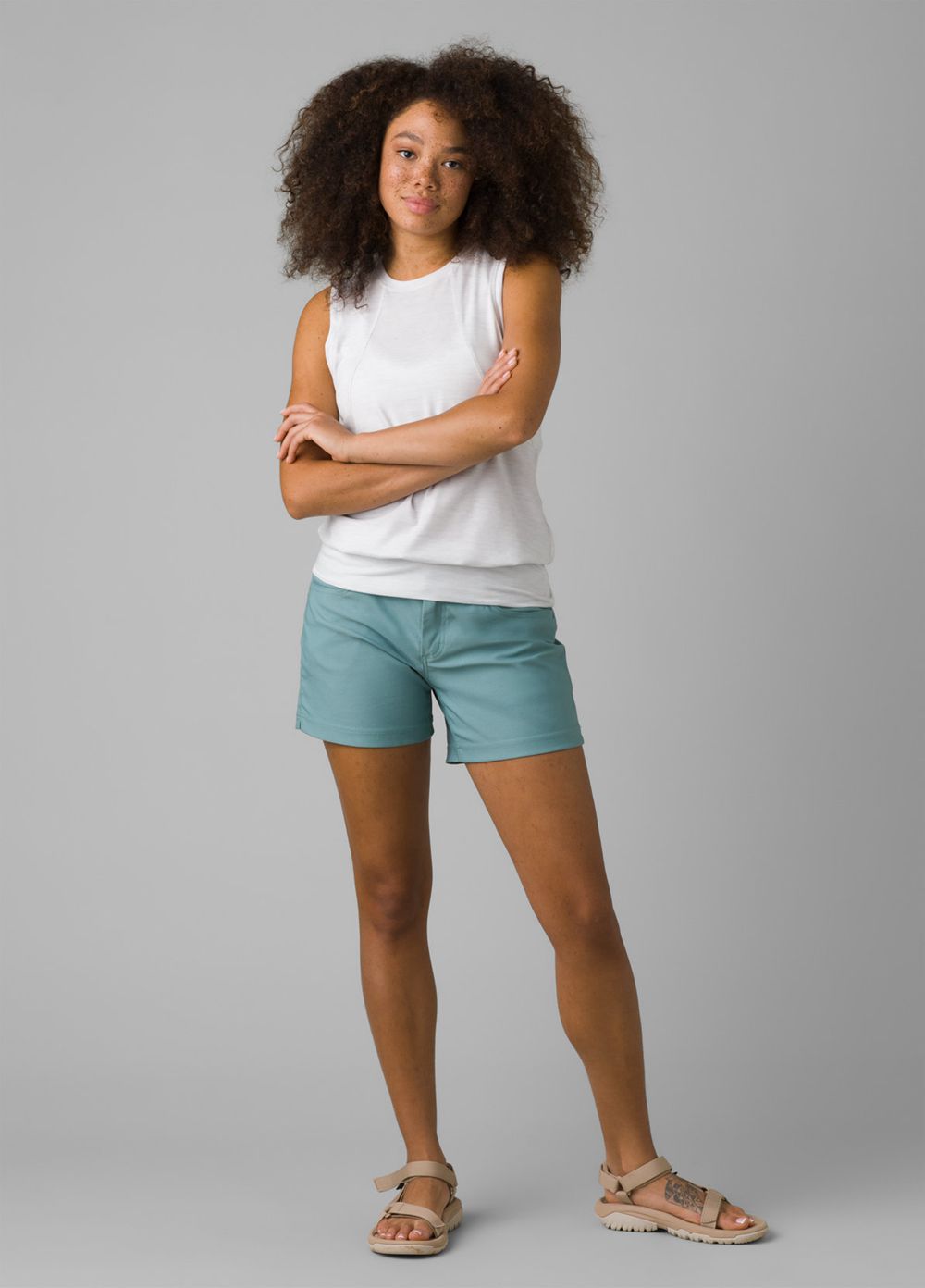 Shorts PrAna Halle II Turquoise Femme | JZS-94268830