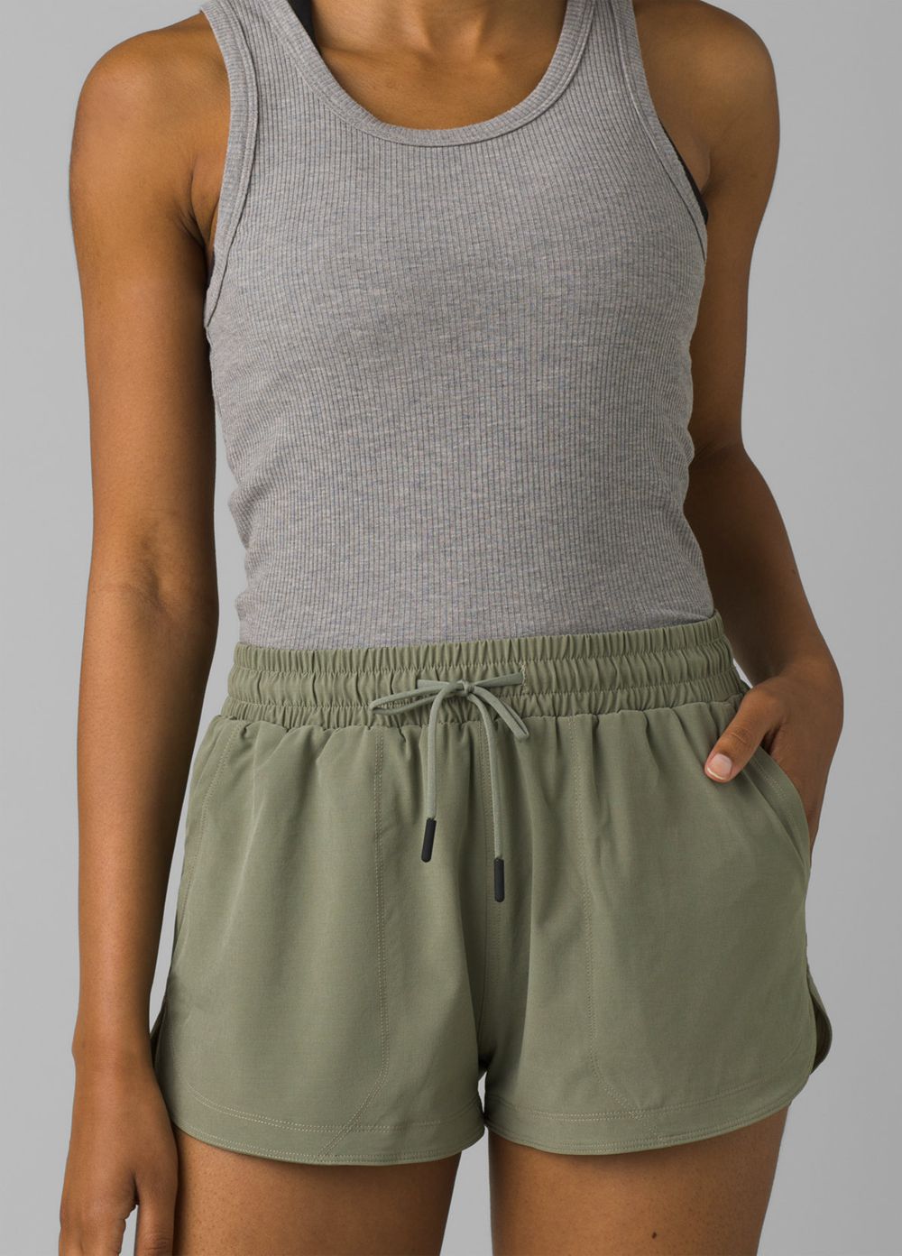 Shorts PrAna Caslelo Vert Olive Femme | FKG-35490843