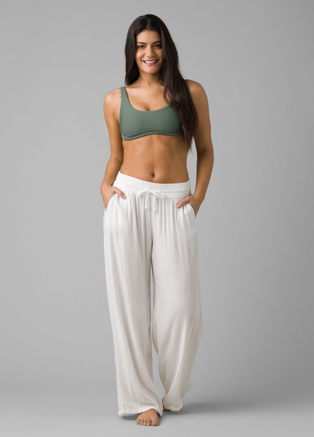 Pantalon PrAna Fernie Beach Blanche Femme | JHM-48644798