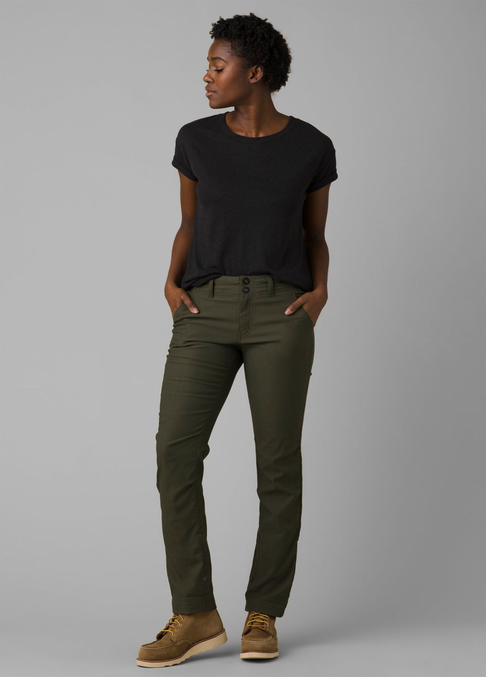 Pantalon PrAna Alana Vert Olive Femme | MRZ-17336693