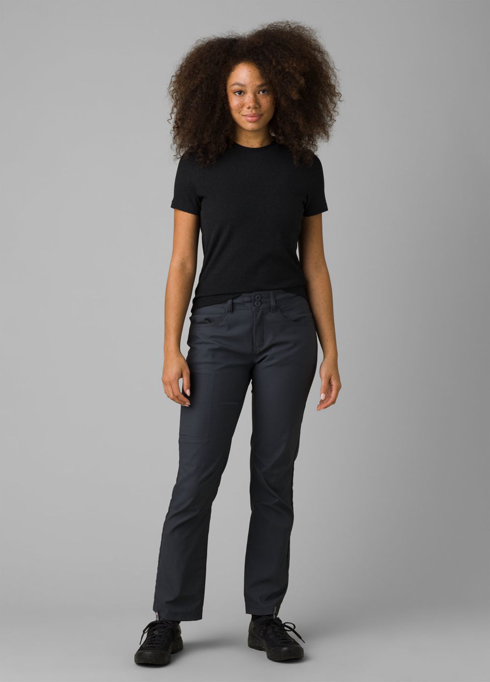 Pantalon PrAna Halle Straight II Noir Femme | BTZ-00696612