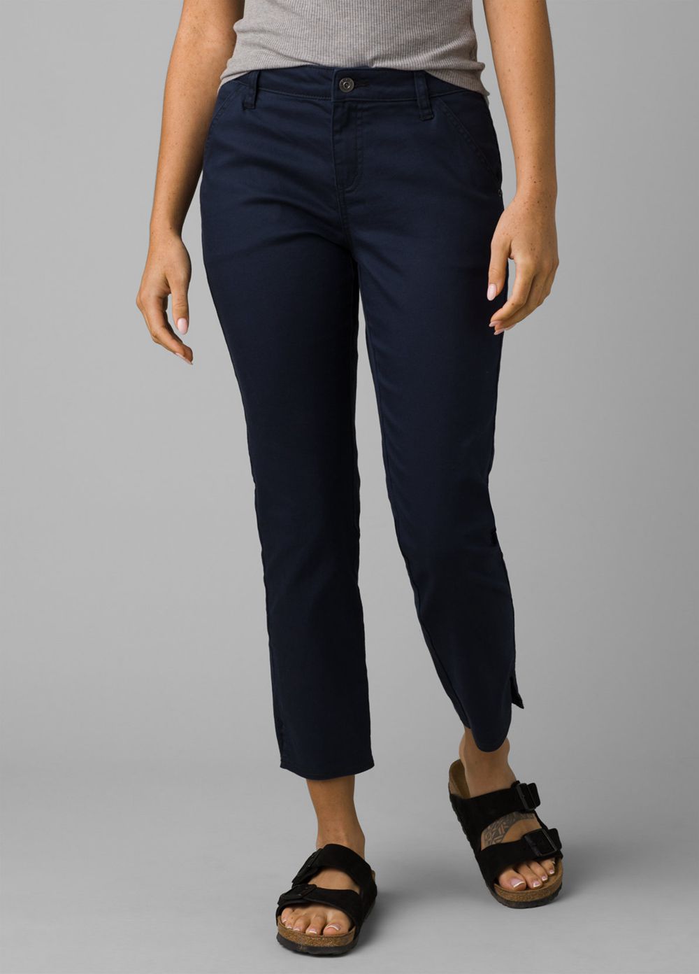 Pantalon PrAna Kayla Crop Chino Bleu Femme | JBX-80911582