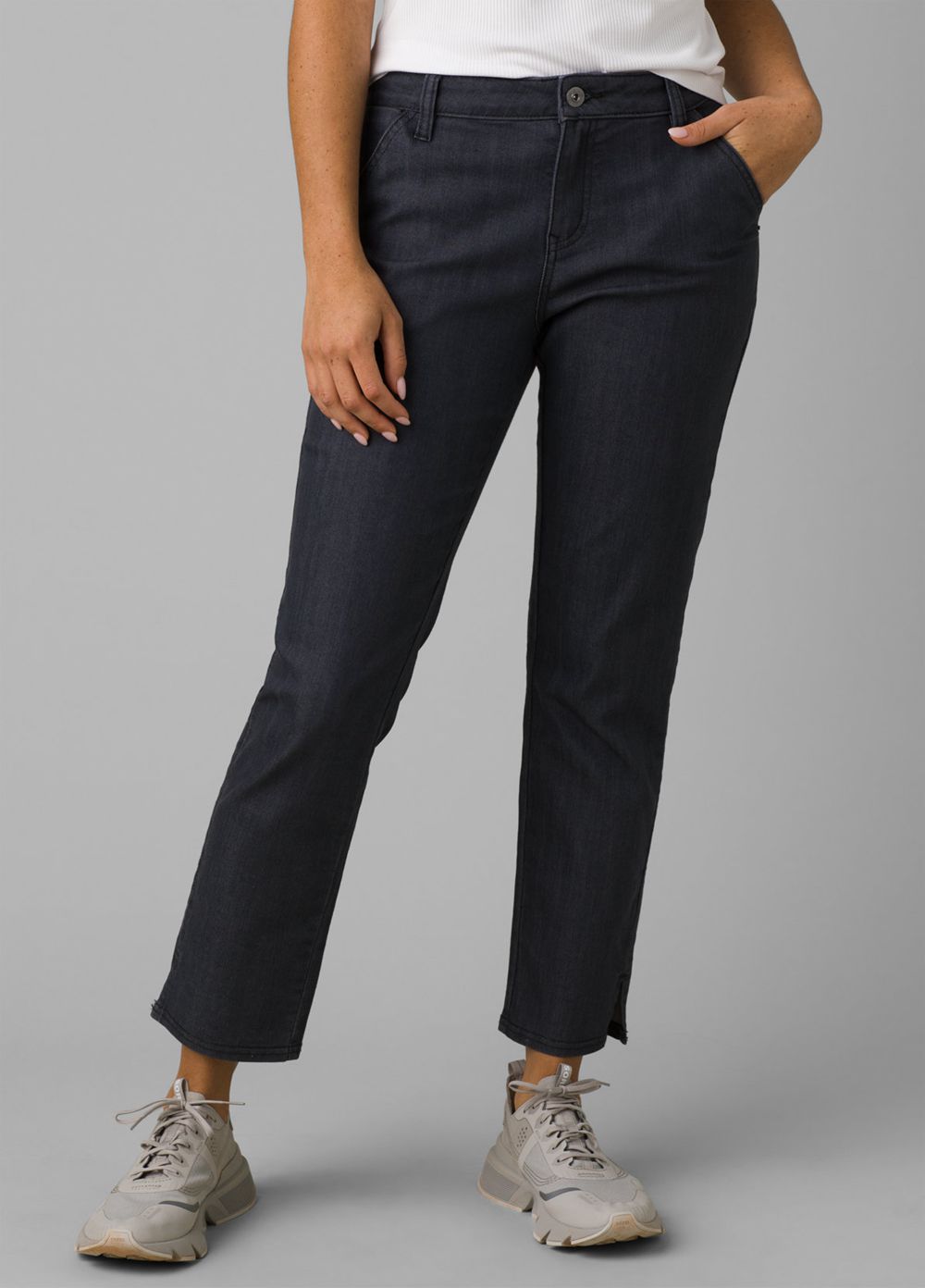 Pantalon PrAna Kayla Crop Chino Bleu Femme | EGM-83783415