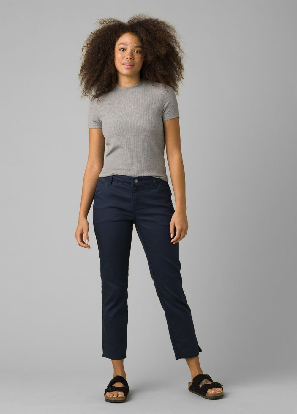 Pantalon PrAna Kayla Crop Chino Bleu Femme | JBX-80911582