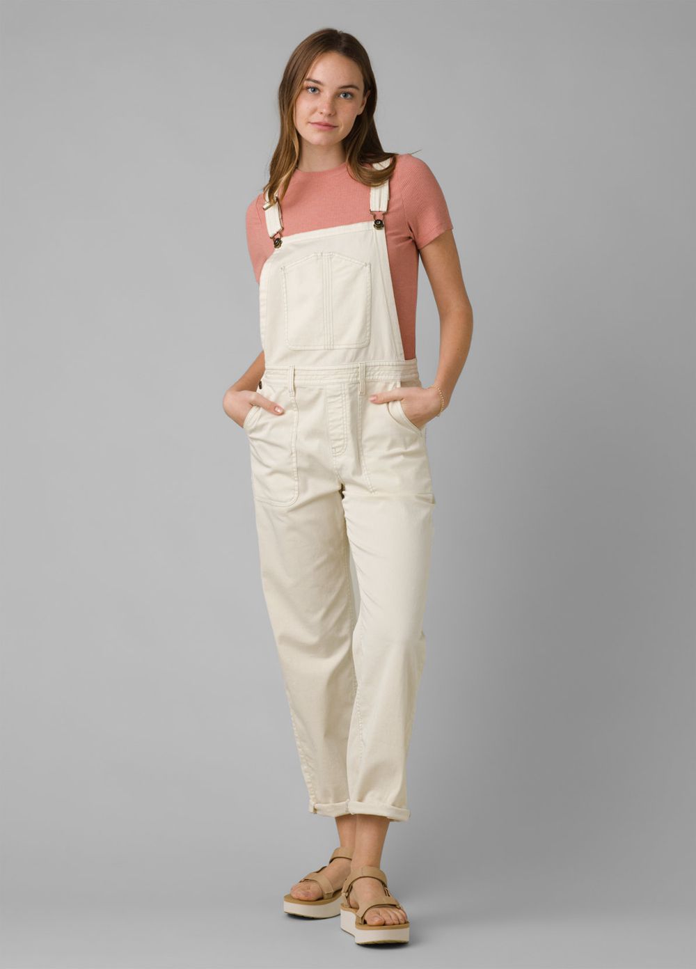 Pantalon PrAna Sancho Overalls Blanche Femme | UVQ-34965302