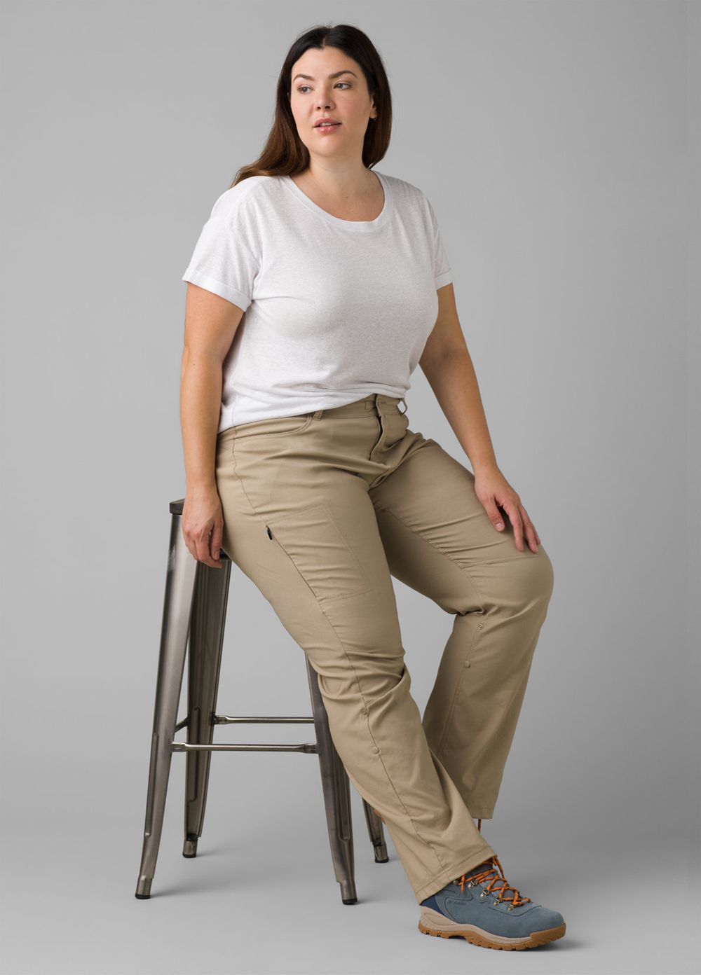 Pantalon PrAna Halle Plus II Beige Femme | OEF-54277197