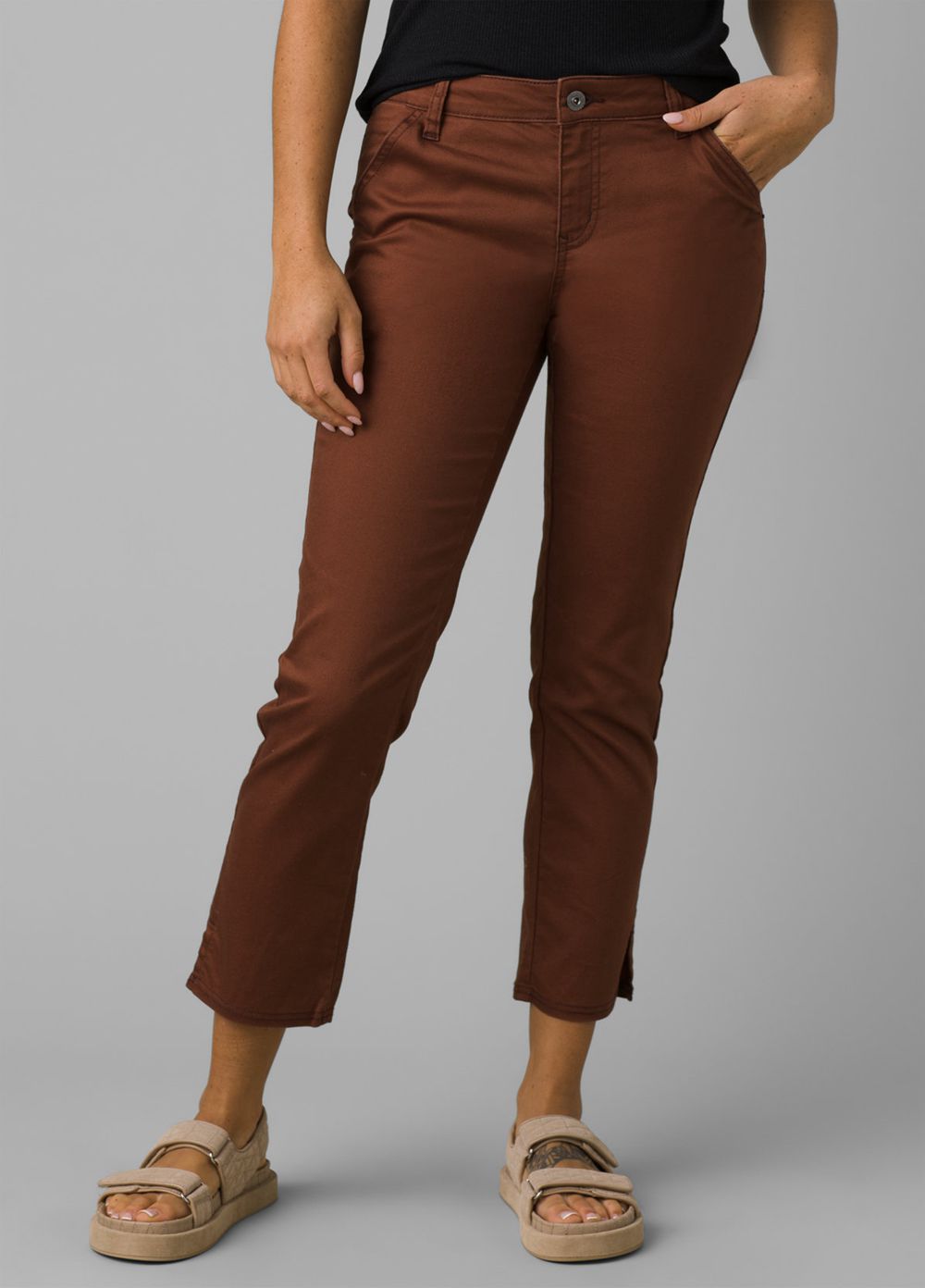 Pantalon PrAna Kayla Crop Chino Marron Femme | PVM-92502234