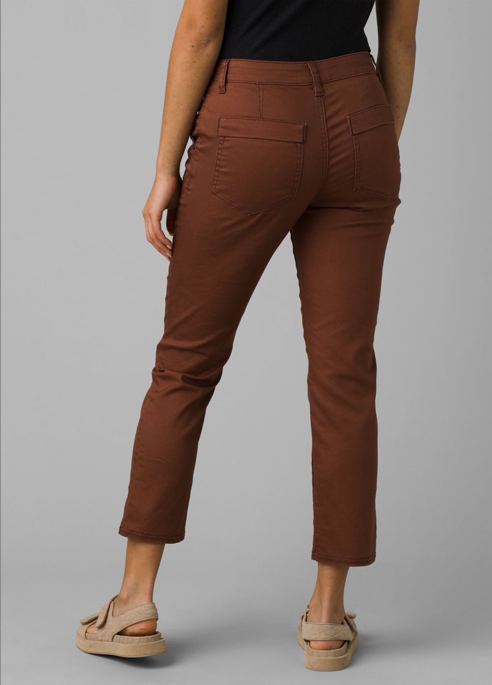 Pantalon PrAna Kayla Crop Chino Marron Femme | PVM-92502234