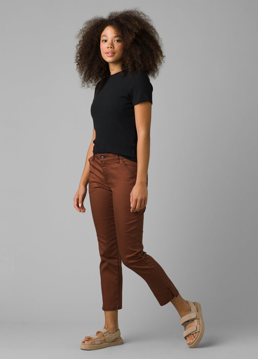 Pantalon PrAna Kayla Crop Chino Marron Femme | PVM-92502234