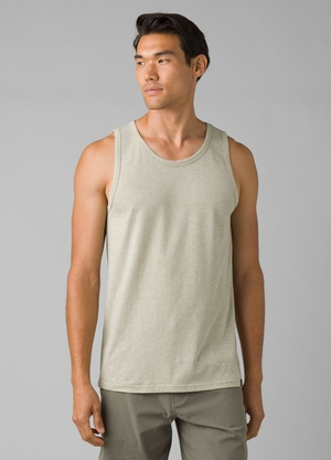 Debardeur PrAna Coton Vert Olive Homme | SDC-72060162