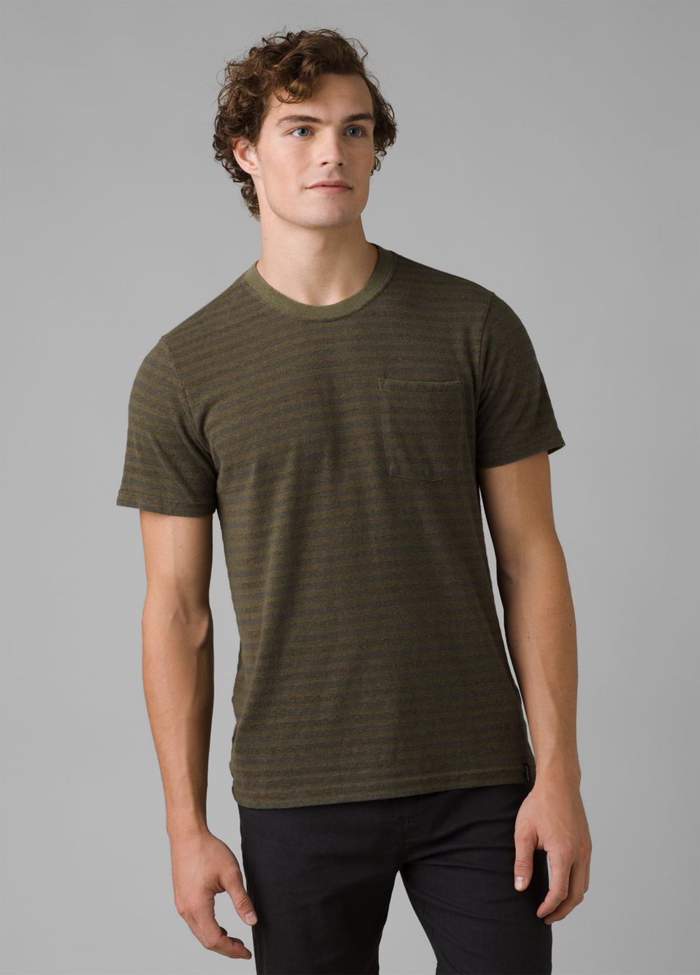 T Chemises PrAna Cardiff Corta Sleeve Pocket Vert Olive Homme | YKB-80799023