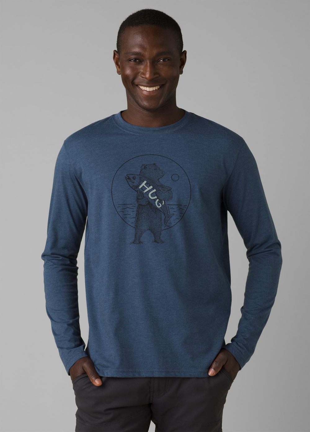 T Chemises PrAna Journeyman Long Sleeve Bleu Homme | UIH-73042615