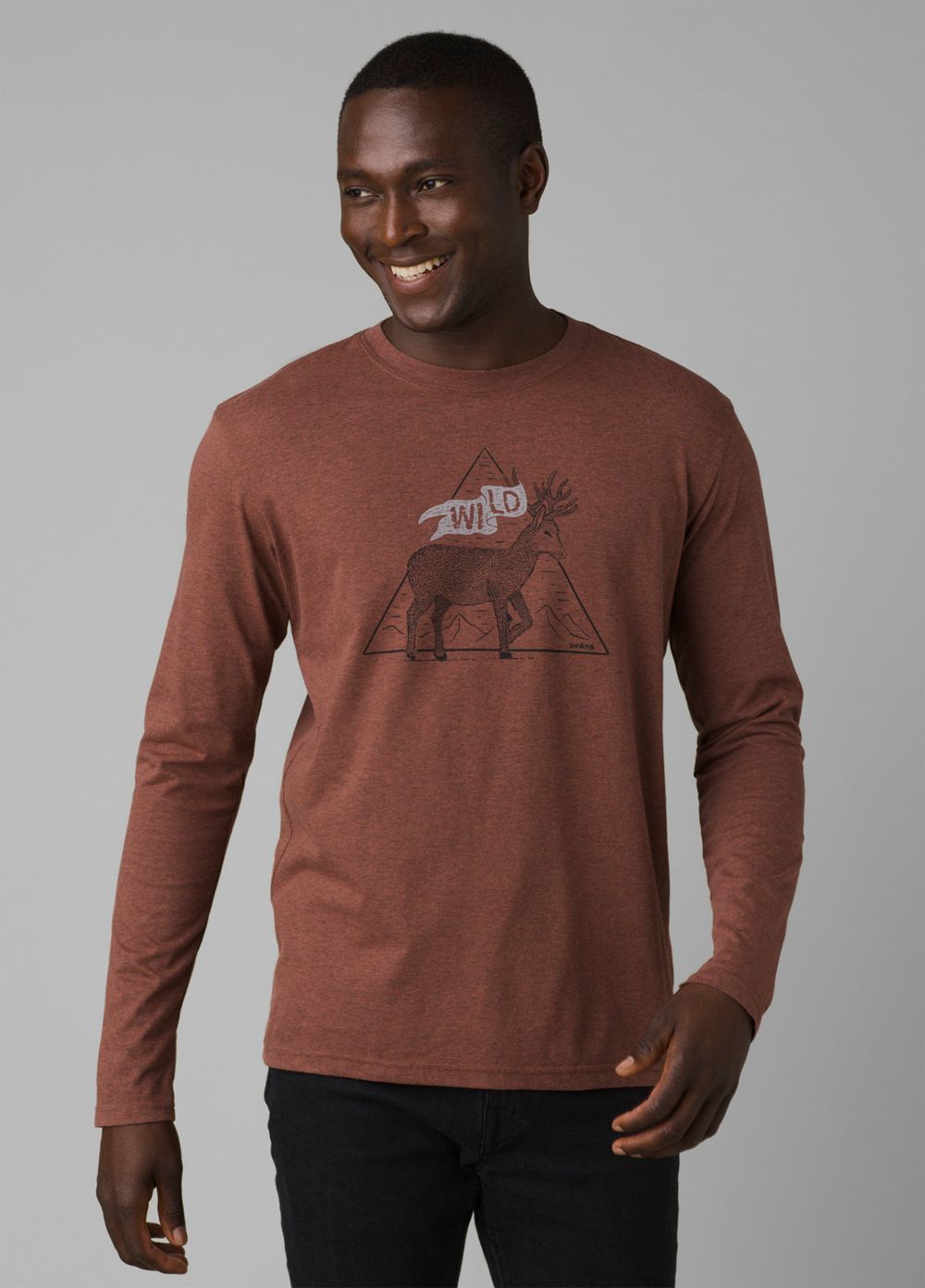 T Chemises PrAna Journeyman Long Sleeve Marron Homme | GFU-71663226