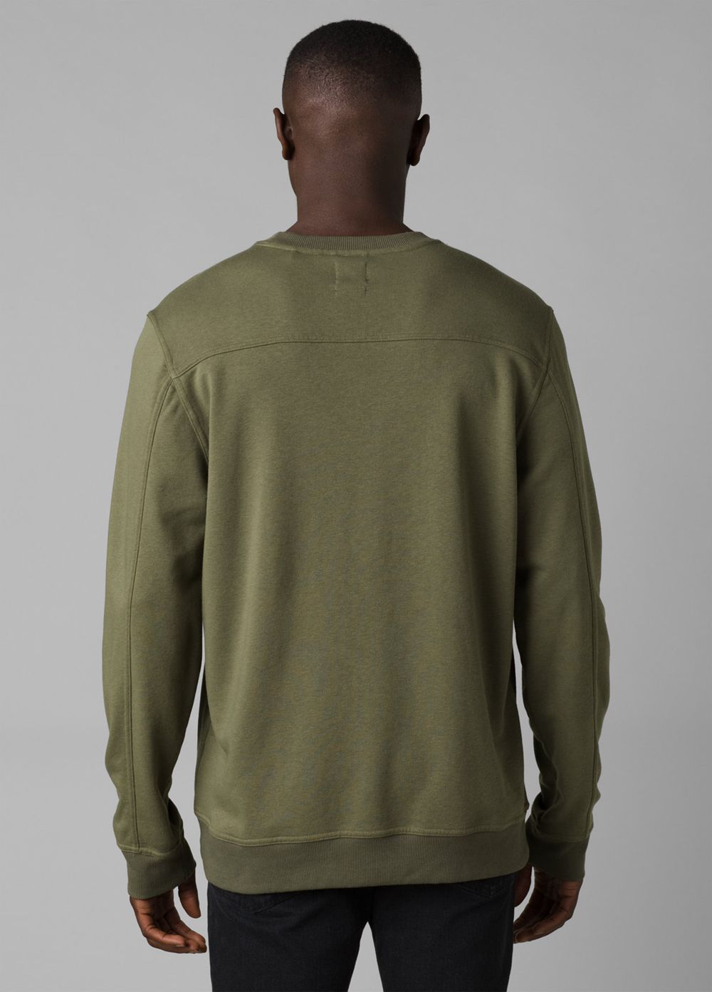 T Chemises PrAna Patch Pullover Crew Vert Olive Homme | UMV-43896901