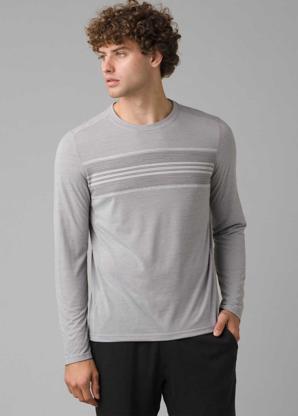 T Chemises PrAna Prospect Heights Graphic Long Sleeve Grise Homme | YYF-96793739