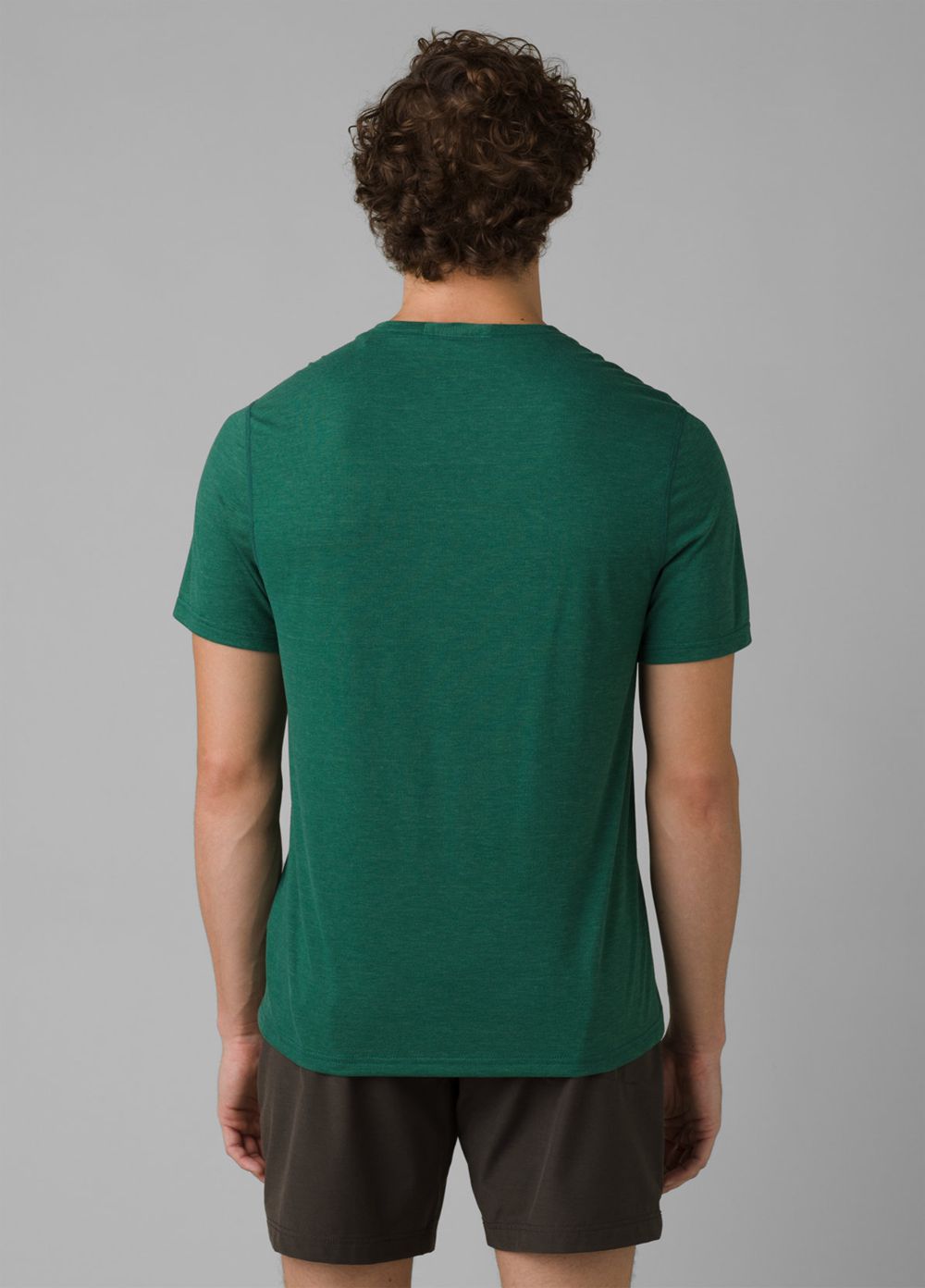 T Chemises PrAna Prospect Heights Crew Vert Homme | WTY-11536072